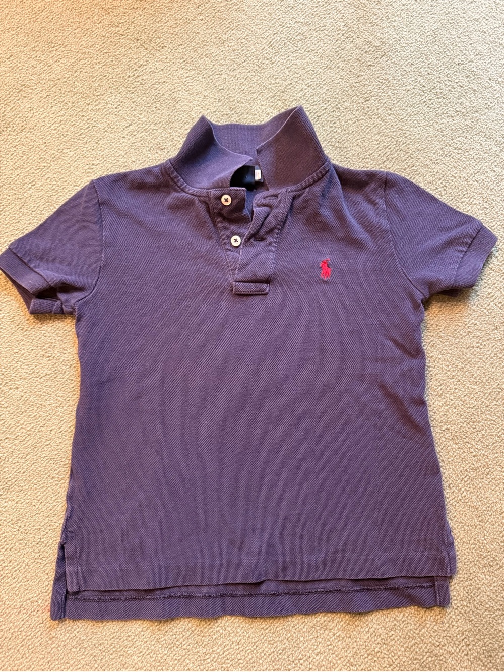 Polo Ralph Lauren The Iconic Mesh Polo Shirt Navy Blue Polo Shirt
